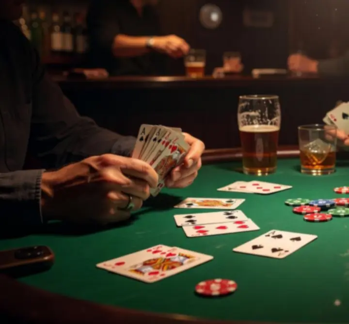 Poker na żywo przy stoliku w Aftepl Club